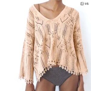 Zara Cream Knit Sweater